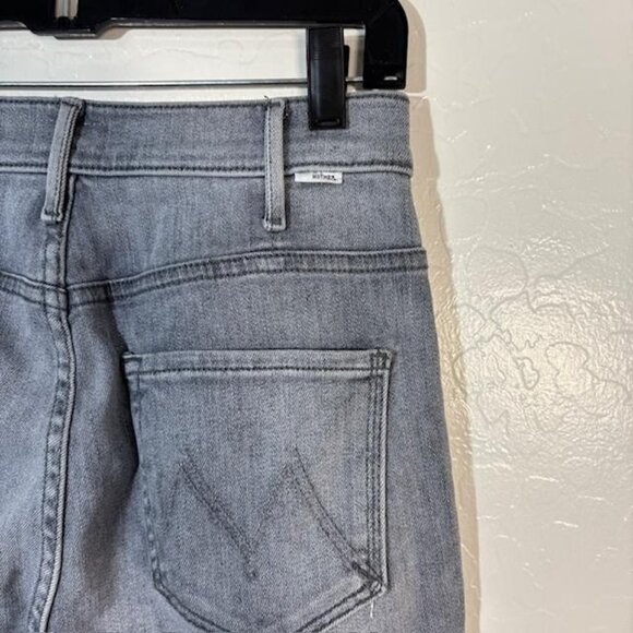 Mother The Hustler Ankle Fray Jeans Womens 26 Daytona Nights Raw Hem High Rise - Picture 6 of 12